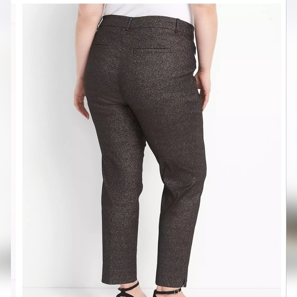 NWT Lane Bryant 4-season Ankle Mid Rise Pant Sparkle